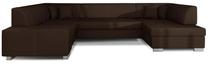 Kampinė sofa Havana Soft 66, ruda sp., dešininė, 320 x 207 cm x 73 cm
