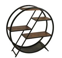 Žurnalinis staliukas Kalune Design 1048-2, ruda sp./juoda sp., 28 cm x 90 cm x 90 cm