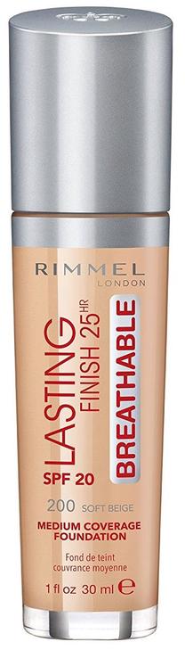 Šķidrā grima bāze Rimmel London, soft beige krās., 200