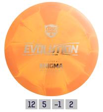 Диск для гольфа Discmania Lux Vapor Enigma 12/5/-1/2 851DM954093O, oранжевый цв.
