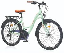 Dviratis miesto Corelli Glowie V TopVelo Shimano, 28 ", S rėmas, žalia sp.