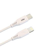 iLike CTL01 Izturīgs TPE USB-C uz Lightning Ātrās uzlādes Kabelis 1m Balta