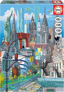 Dėlionė Educa New York Carlo Stanga 19265, 68 cm x 48 cm, 1000 vnt., įvairių spalvų