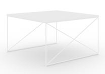 Журнальный столик ADRK Nelia, белый цв., 75 см x 75 см x 43 см