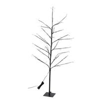 Dekorācija "Koks" ar LED apgaismojumu, 120 cm, melna krās.