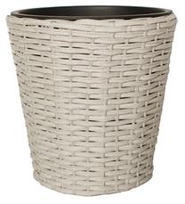 Gėlių vazonas Home4you, plastikinis, Ø 30 cm, pilka sp.