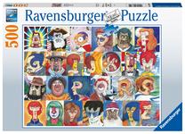 Пазл Ravensburger Typical Faces 168309, 36 см x 49 см, 500 шт., многоцветный