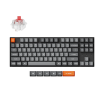 Belaidė žaidimų klaviatūra Keychron K8 Max Wireless K8M-H1 Keychron Super Red, Anglų (US), juoda sp.