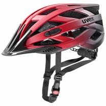 Велосипедный шлем универсальный Uvex I-vo CC, черный цв./красный цв., 52-57 cm