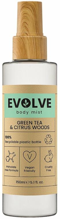 Ķermeņa miglas Evolve Green Tea & Citrus Woods, 150 ml