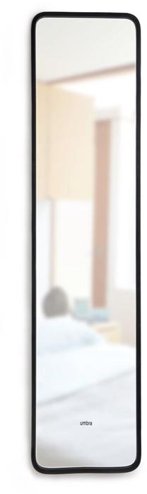 Spogulis Umbra Hub, stiprināms, 37 cm x 157 cm, melna krās.