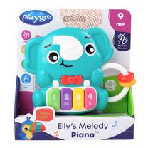 Žaislinis pianinas, dramblys Playgro Ellys Melody, mėlyna sp.