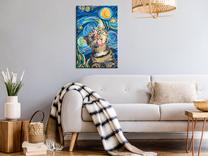 Glezna pēc numuriem Artgeist Freaky Cat MA_0609, daudzkrāsaina, 40 x 60 cm