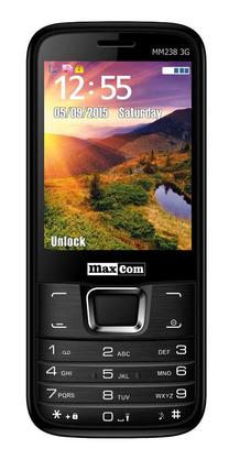 Mygtukinis telefonas Maxcom MM238, juoda sp.