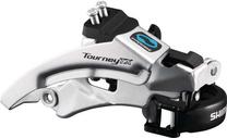 Priekinis pavarų perjungiklis Shimano Tourney FD-TX800 EFDTX800TSX6, metalas, sidabro sp./juoda sp.