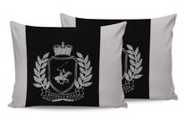Dekoratyvinės pagalvėlės užvalkalas Beverly Hills Polo Club BHPC 028, juoda sp., 70 cm x 50 cm, 2 vnt.