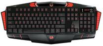 Vadu spēļu tastatūra Defender Asura, EN, melna krās./sarkana krās.