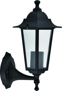 Õue seinavalgusti Domoletti Arna, 15W, E27, IP44, must v., 20 cm x 32 cm