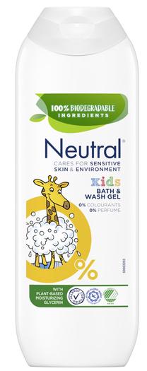 Kūno prausimosi želė Neutral Kids, 250 ml