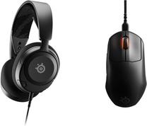 Vadu spēļu austiņas Steelseries Arctis Nova 1 + Prime Mini 61606, melna krās.