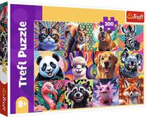 Pusle Trefl Funny Animal Portraits 23030, 40 cm x 60 cm, 300 tk, mitmevärviline