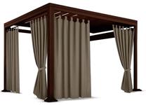 Pavėsinės užuolaidos ZMOH-04, 155 x 240 cm, ruda sp./smėlio sp.