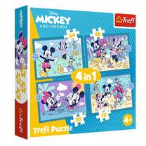 Пазл 4in1 Trefl Mickey Mouse Fun Adventures 34669, 20.5 см x 28.5 см, 207 шт., многоцветный