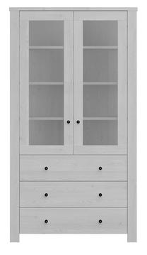 Vitrina Amsterdam, pilka sp., 110 cm x 40 cm x 200 cm