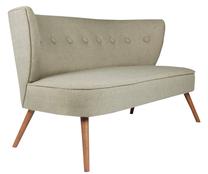 Sofa Hanah Home Bienville 2-Seat, pilka sp., 141 x 73 cm x 77 cm