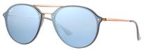 Sporta saulesbrilles Ray-Ban Blaze Double Bridge RB4292N 63261U, 62 mm, zila krās./zelta krās.