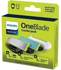 360° keičiamasis peiliukas Philips OneBlade QP936/50, 3 vnt.