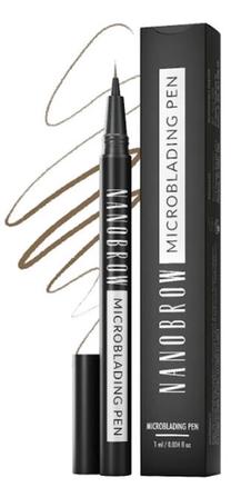 Uzacu zīmulis Nanobrow Microblanding Pen, 1 ml, gaiši brūna krās. warm brown