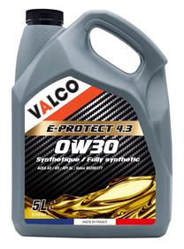 Motoreļļa Valco E-Protect 4.3 0W - 30, sintētiskais, 5 l