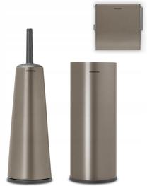Vannas istabas aksesuāru komplekts Brabantia Renew Platinum, 13.2 cm x 13.2 cm x 41 cm