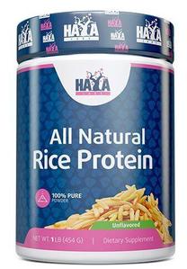 Produktas raumenų ir kūno masės didinimui Haya Labs All Natural Rice Protein, 454 g
