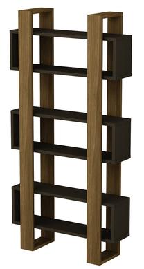 Pastatoma lentyna Kalune Design Carmen 550ARN1671, antracito sp./riešuto sp., 160 cm x 80 cm x 25.6 cm