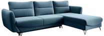 Kampinė sofa Silva Savoi 38, mėlyna sp., dešininė, 201 x 276 cm x 100 cm