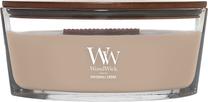 Žvakė, aromatinė WoodWick Ellipse Patchouli Crème, 50 h, 453 g, ruda sp.