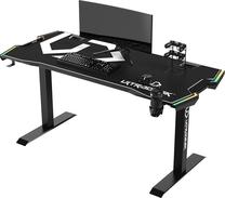 Arvutimängulaud Ultradesk Force, 166 cm x 70 cm, 76.5 cm, must v.