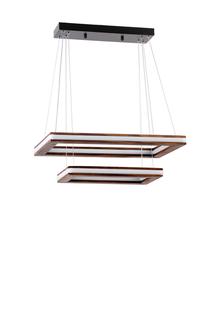 Valgusti rippuv Opviq Chandelier Ledli Avize 3 Renk v2, pruun v. / must v.