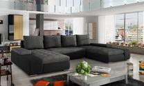 Kampinė sofa Marino Sawana 05, Soft 11, tamsiai pilka sp., 200 x 363 cm x 88 cm