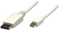 Laidas Manhattan Mini Displayport to Displayport Displayport, Mini display port male, 2 m, balta sp.