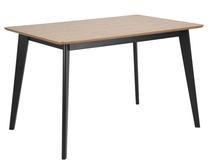 Stalas Home4you Roxby, ruda sp./juoda sp., 120 cm x 80 cm x 76 cm