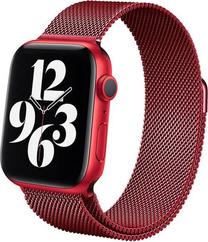 Dirželis Crong, Milano Steel Apple Watch 38/40mm, raudona sp.