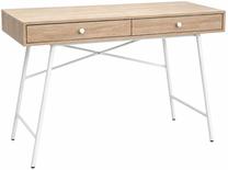 Письменный стол с ящиками Akord Furniture Factory Skandia, 120 см x 50 см, 80.5 см, белый цв./дуб сонома цв.