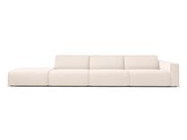 Lauko sofa Calme Jardin Maui CAL_4SOL_153_F1_MAUI1, smėlio sp., kairinė, 91 cm x 384 cm x 69 cm