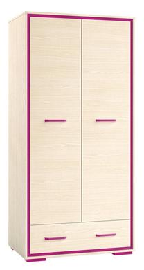 Spinta ML Meble Bonti 03, ąžuolo sp./violetinė sp., 91 cm x 57 cm x 190 cm