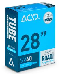 Dviračių padangų kamera ACID Road Super Lite TUBE208, guma, juoda sp., 28"