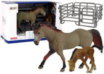 Figūrėlių rinkinys Lean Toys The Worl Of Animals Horse, 3 vnt., ruda sp.