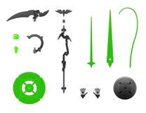 Priedas Bandai Customize Weapons Witchcraft Weapon, žalia sp./pilka sp.